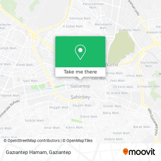Gazıantep Hamam map