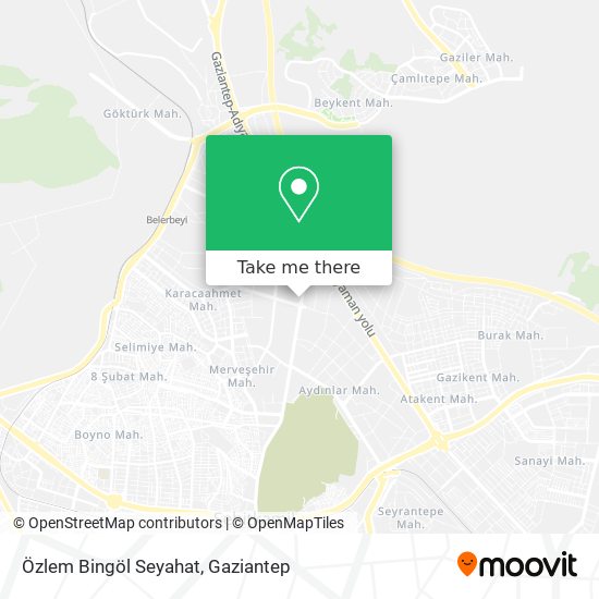 Özlem Bingöl Seyahat map