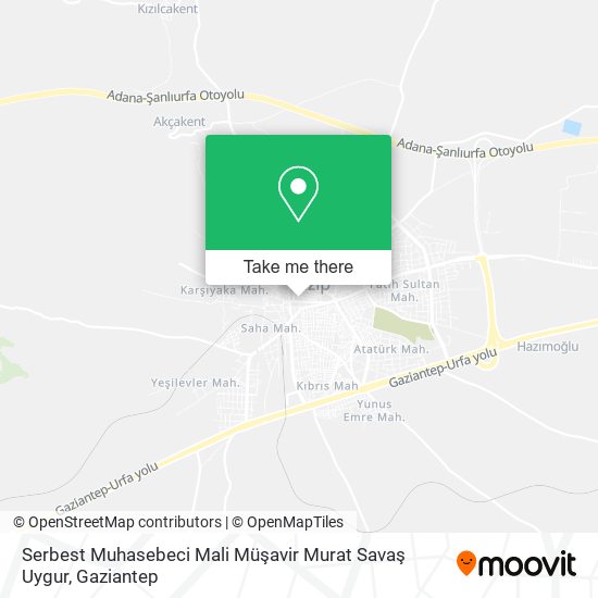 Serbest Muhasebeci Mali Müşavir Murat Savaş Uygur map
