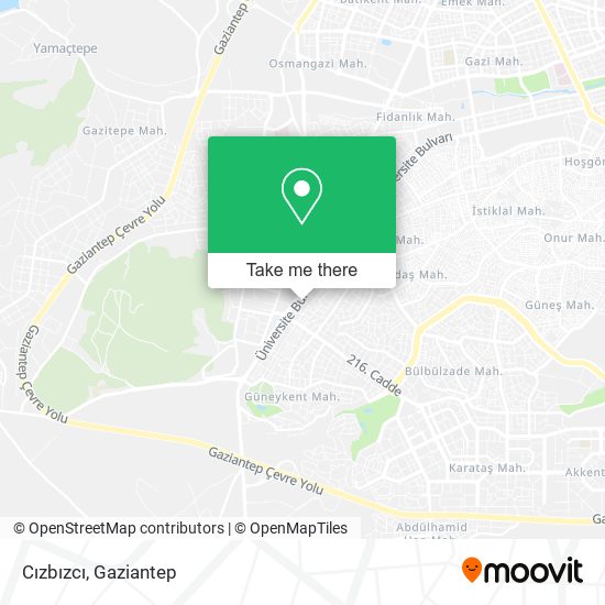 Cızbızcı map