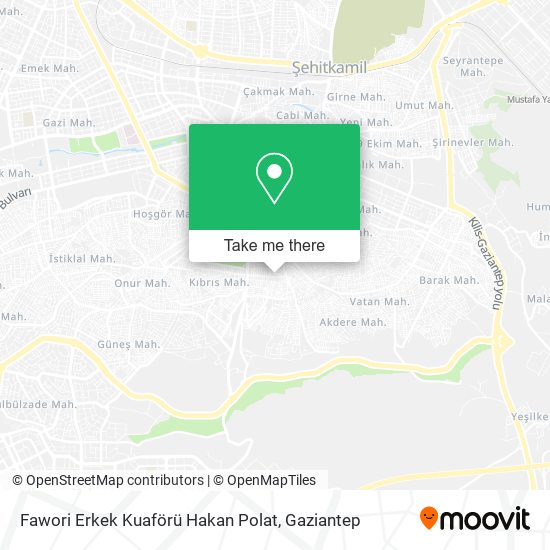 Fawori Erkek Kuaförü Hakan Polat map