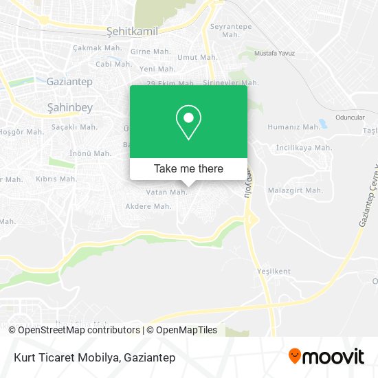 Kurt Ticaret Mobilya map