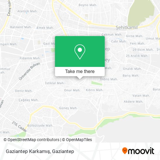 Gaziantep Karkamış map