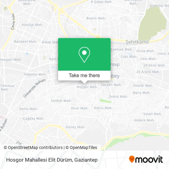 Hosgor Mahallesi Elit Dürüm map