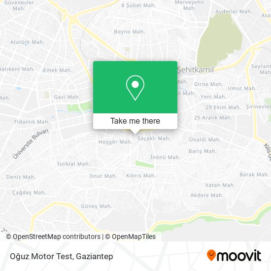 Oğuz Motor Test map