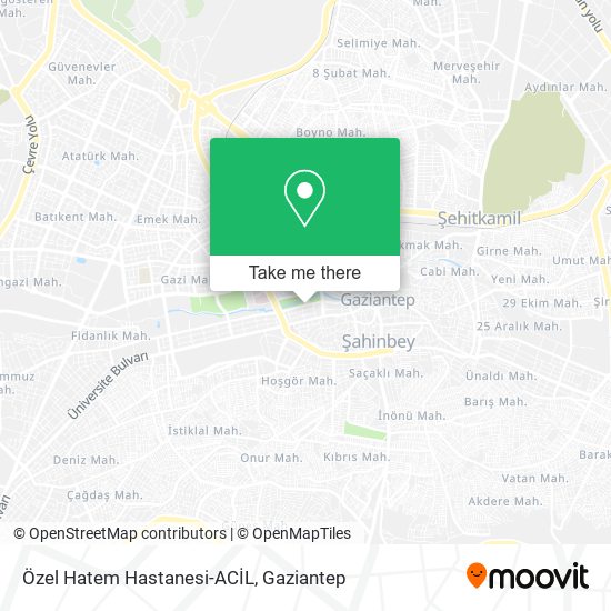 Özel Hatem Hastanesi-ACİL map