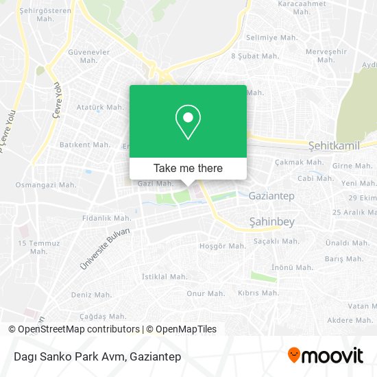 Dagı Sanko Park Avm map