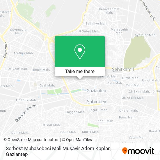 Serbest Muhasebeci Mali Müşavir Adem Kaplan map
