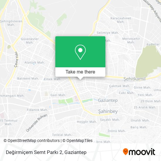 Değirmiçem Semt Parkı 2 map