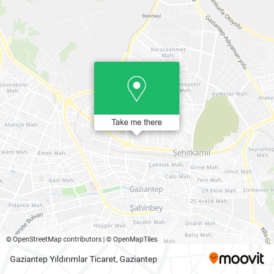 Gaziantep Yıldırımlar Ticaret map
