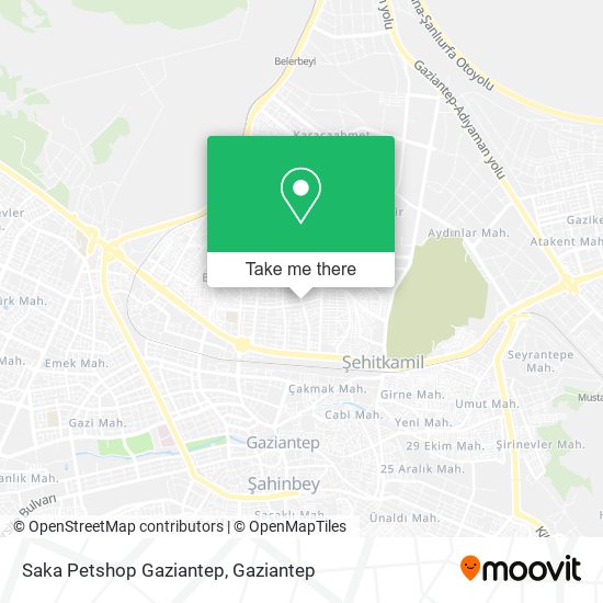Saka Petshop Gaziantep map