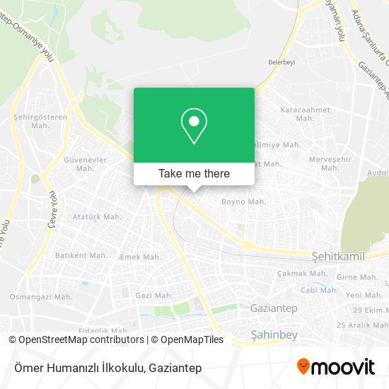 Ömer Humanızlı İlkokulu map