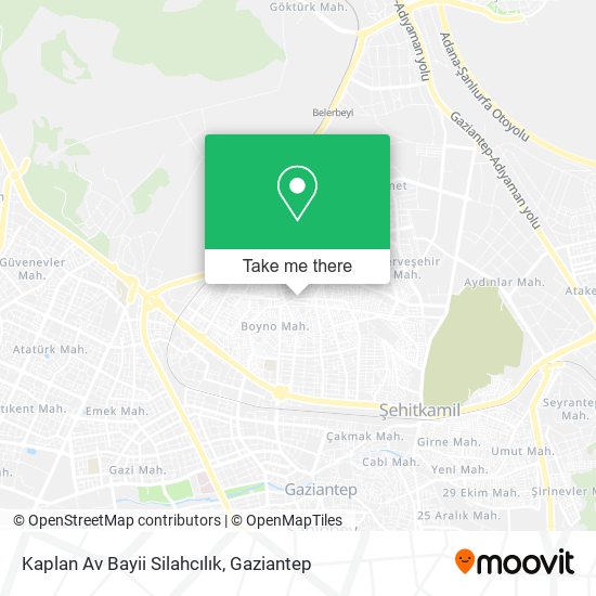 Kaplan Av Bayii Silahcılık map