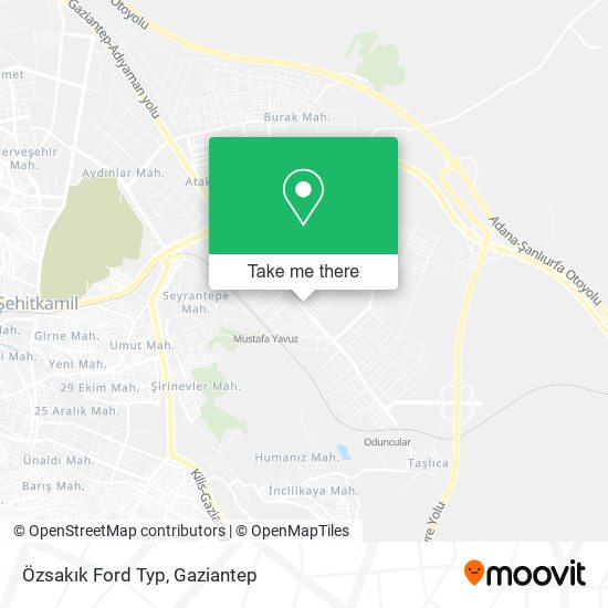 Özsakık Ford Typ map