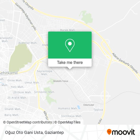 Oğuz Oto Gani Usta map