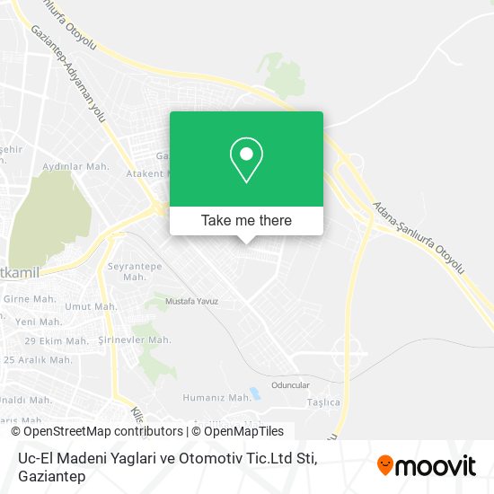 Uc-El Madeni Yaglari ve Otomotiv Tic.Ltd Sti map