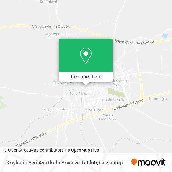 Köşkerin Yeri Ayakkabı Boya ve Tatilatı map
