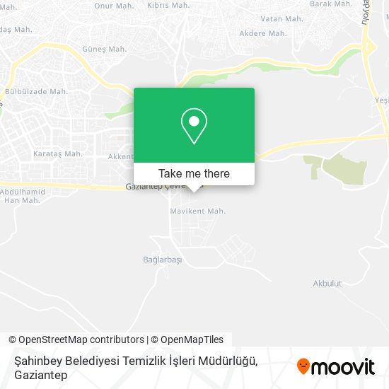 Şahinbey Belediyesi Temizlik İşleri Müdürlüğü map