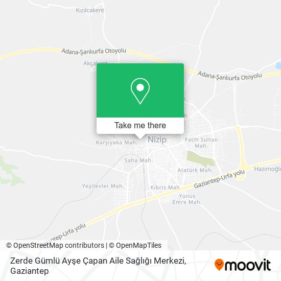 Zerde Gümlü Ayşe Çapan Aile Sağlığı Merkezi map