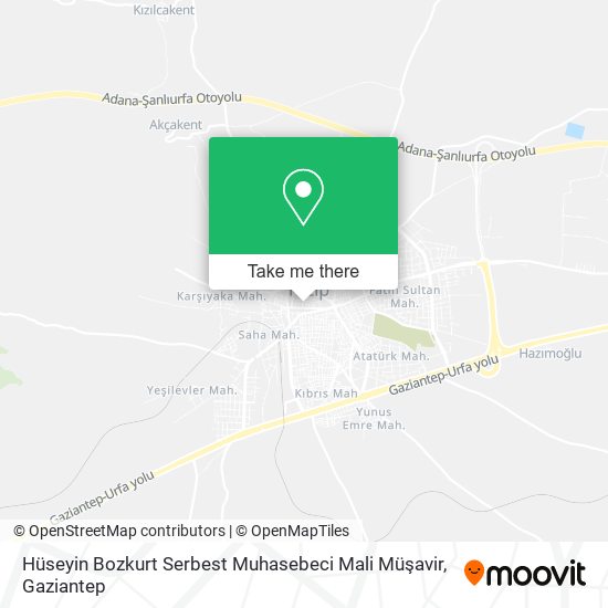 Hüseyin Bozkurt Serbest Muhasebeci Mali Müşavir map