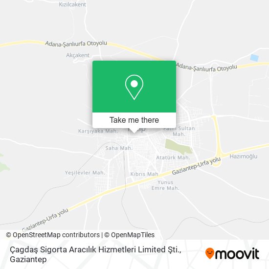 Çagdaş Sigorta Aracılık Hizmetleri Limited Şti. map