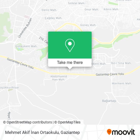 Mehmet Akif İnan Ortaokulu map