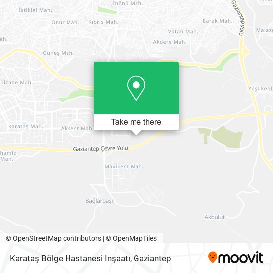 Karataş Bölge Hastanesi Inşaatı map