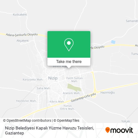 Nizip Belediyesi Kapalı Yüzme Havuzu Tesisleri map