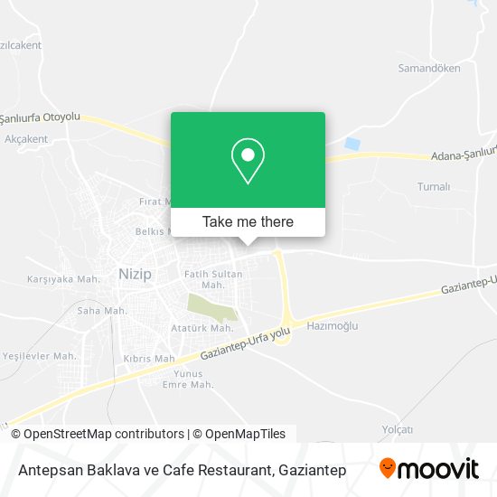 Antepsan Baklava ve Cafe Restaurant map