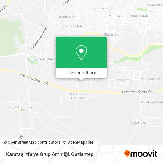 Karataş İtfaiye Grup Amirliği map