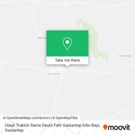 Ulaşlı Traktör Same Deutz-Fahr Gaziantep Kilis Bayi map