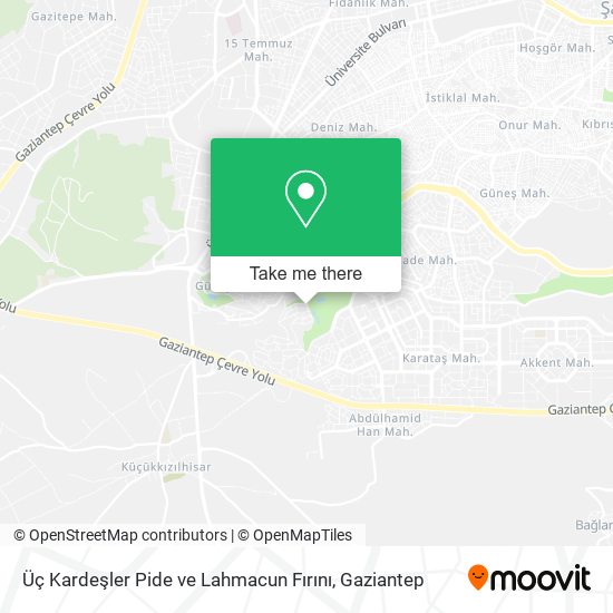 Üç Kardeşler Pide ve Lahmacun Fırını map