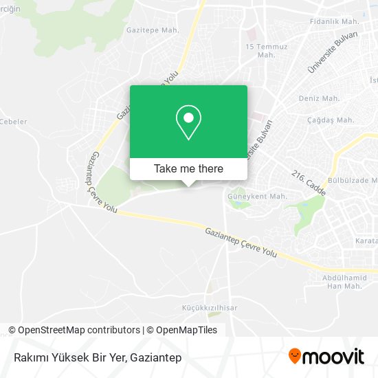 Rakımı Yüksek Bir Yer map