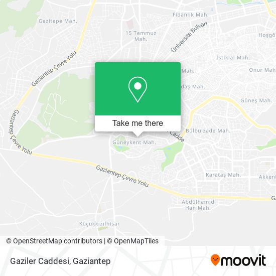 Gaziler Caddesi map