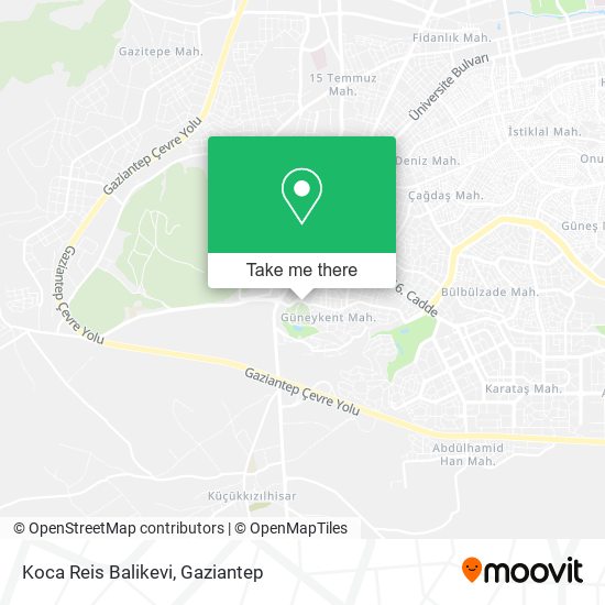 Koca Reis Balikevi map