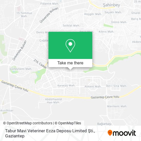 Tabur Mavi Veteriner Ecza Deposu Limited Şti. map