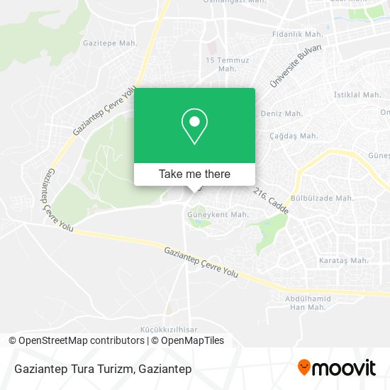 Gaziantep Tura Turizm map