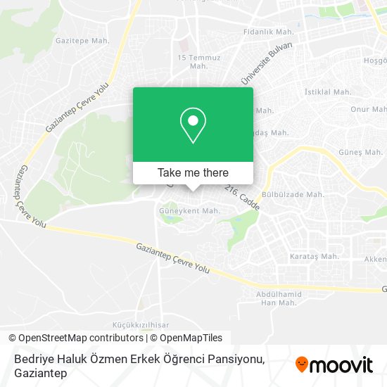 Bedriye Haluk Özmen Erkek Öğrenci Pansiyonu map