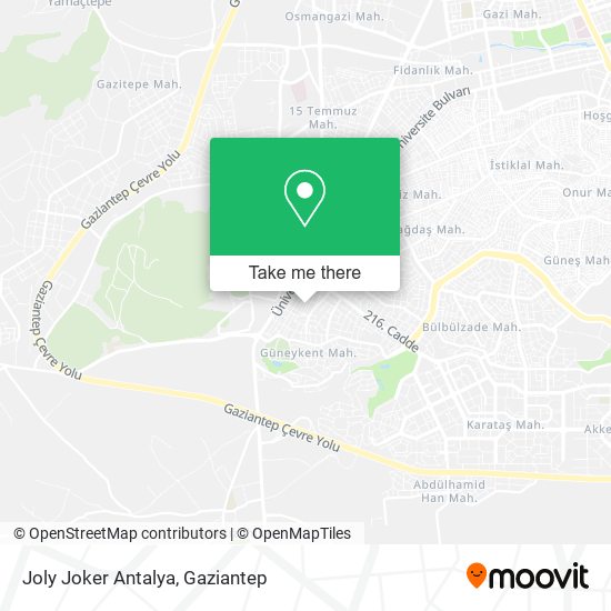 Joly Joker Antalya map