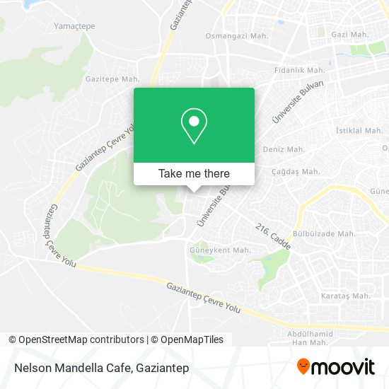 Nelson Mandella Cafe map