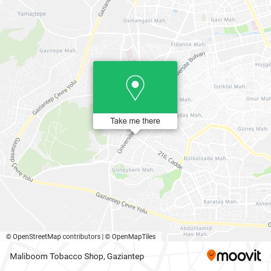 Maliboom Tobacco Shop map