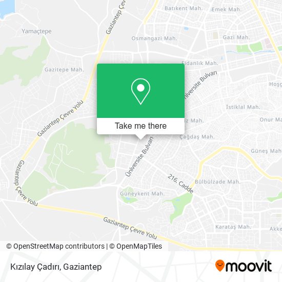 Kızılay Çadırı map
