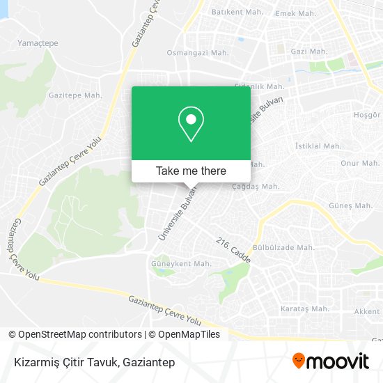Kizarmiş Çitir Tavuk map
