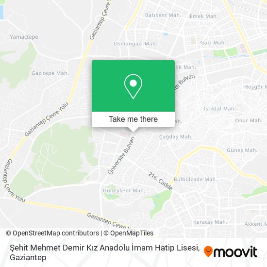 Şehit Mehmet Demir Kız Anadolu İmam Hatip Lisesi map
