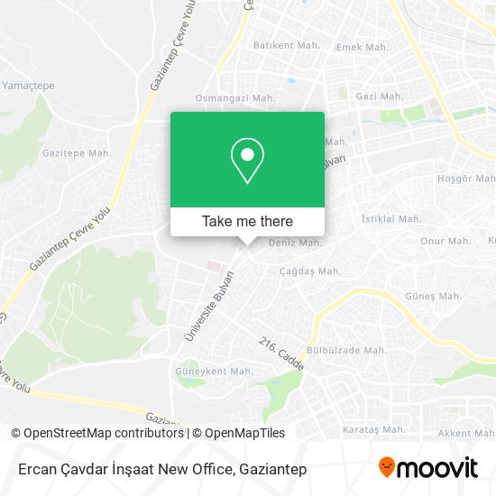 Ercan Çavdar İnşaat New Office map