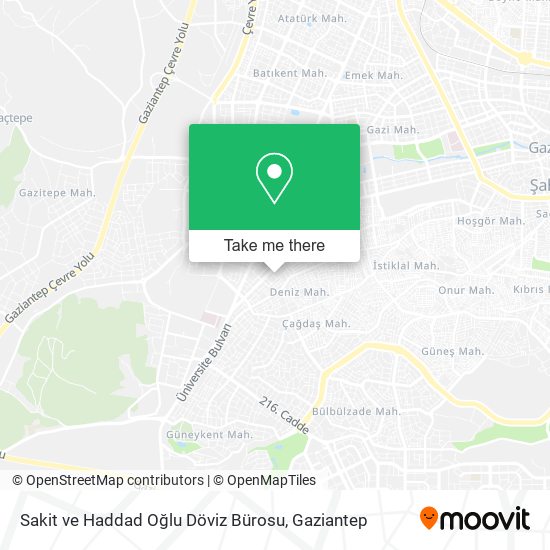 Sakit ve Haddad Oğlu Döviz Bürosu map