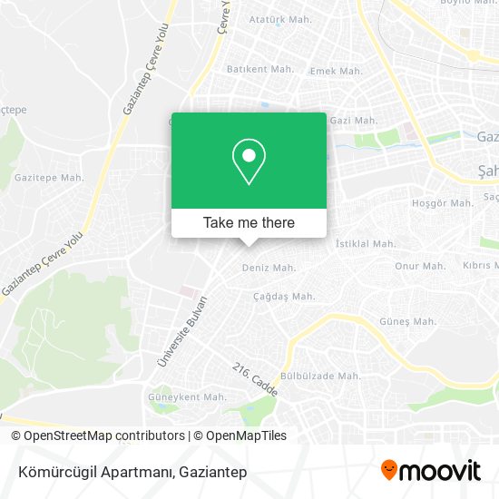 Kömürcügil Apartmanı map