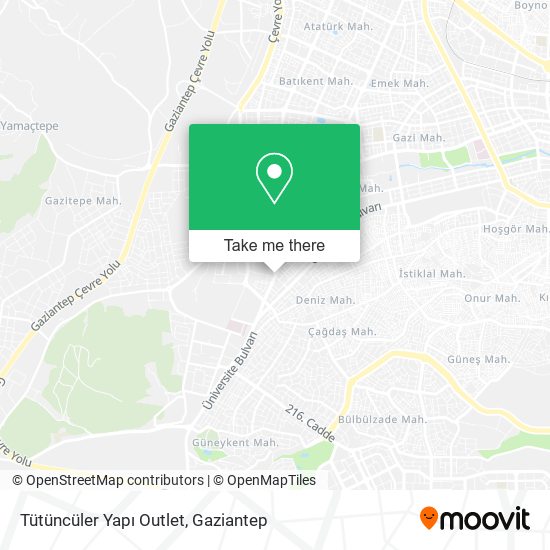 Tütüncüler Yapı Outlet map