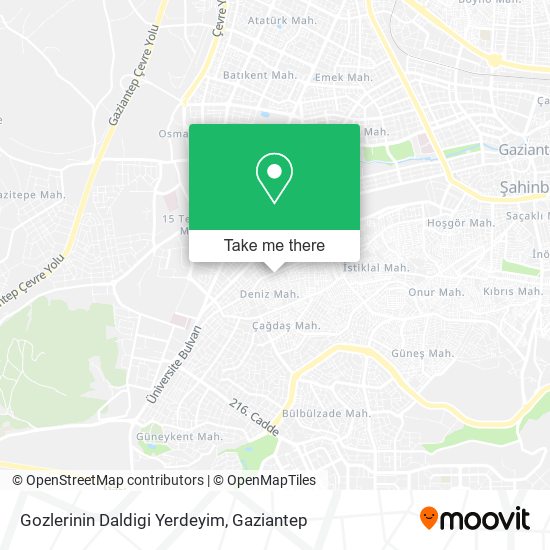 Gozlerinin Daldigi Yerdeyim map