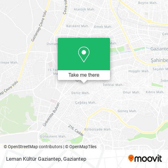 Leman Kültür Gaziantep map